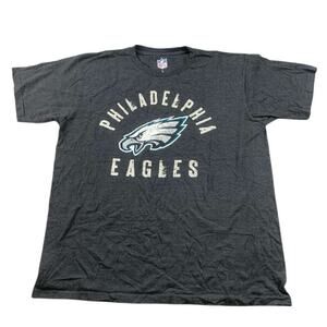NFL‎ Philadelphia Eagles T Shirt Men L Gray Graphic Short Sleeve Team Fan Gear